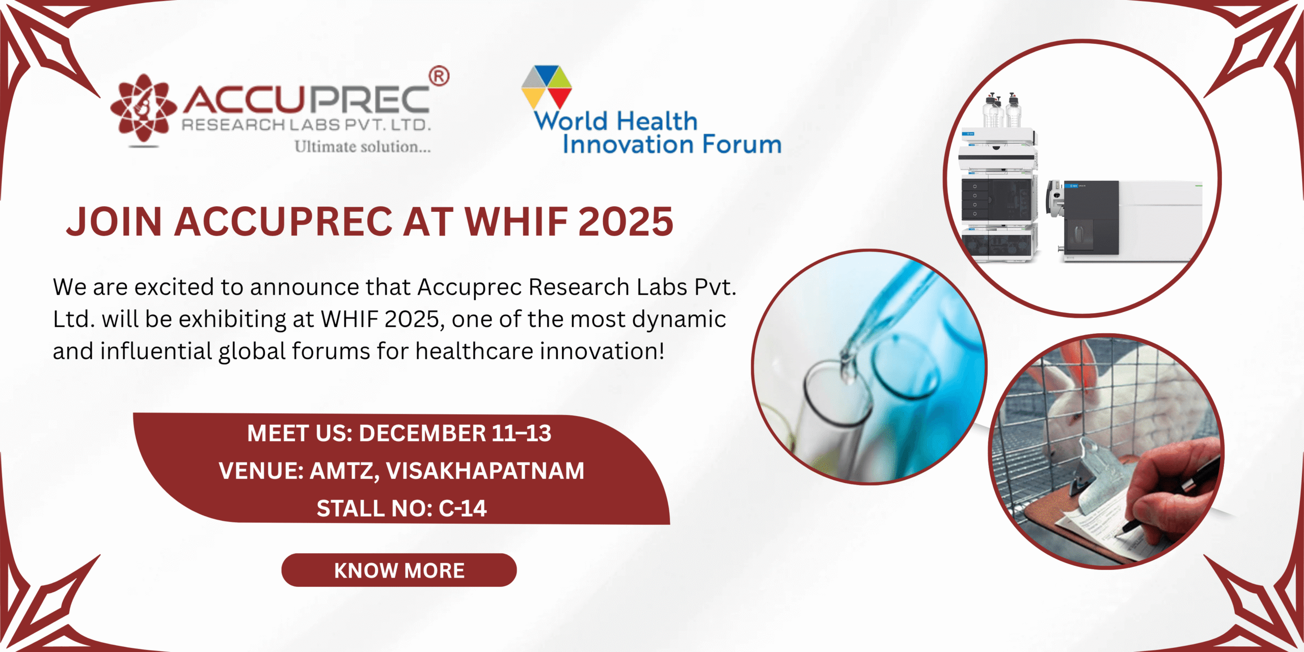Accuprec at WHIF 2025 banner